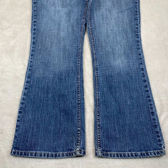 Levis Signature Women's Jeans 12 Short Bootcut Low Rise Blue Denim Cotton Spande - Picture 7 of 10